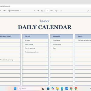 Daily & Weekly Planner