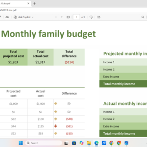 Family Budget Planner – Template 2