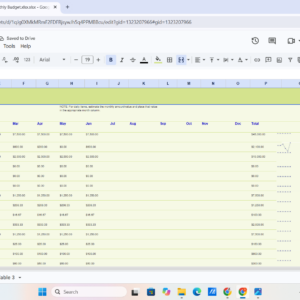 Basic Monthly Budget Planner – Template 2