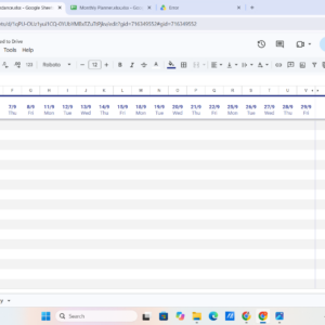 Student Budget Planner – Template 1