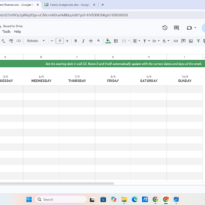 Student Budget Planner – Template 2