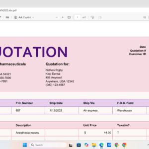 Quotation & Estimate Template