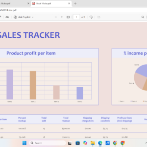 Sales Tracker Excel Template